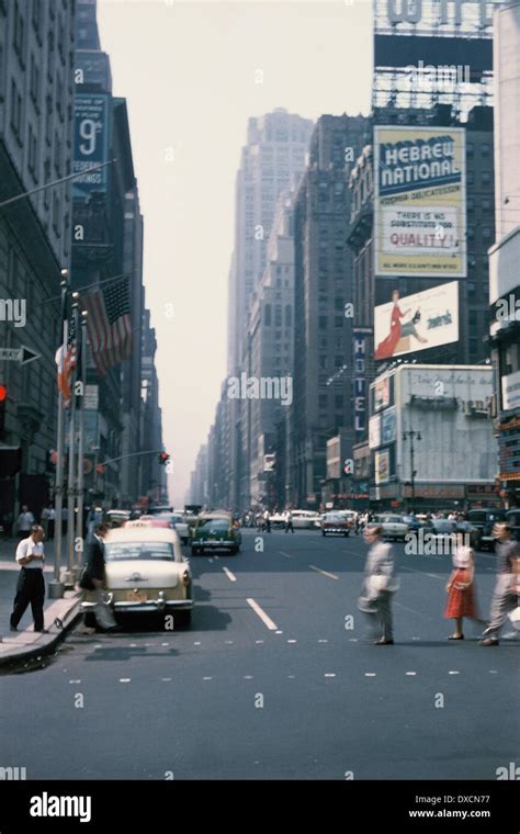 New York Street, 1958 Stock Photo - Alamy