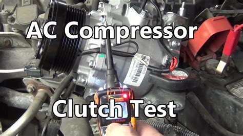 How To Test For Ac Compressor Clutch Function Youtube