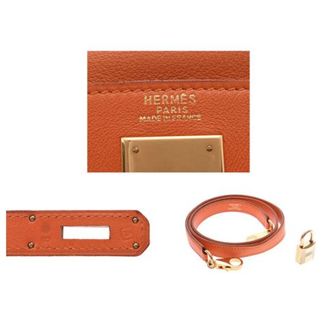 Hermès Kelly Mu 32 Orange Leather ref 164920 Joli Closet