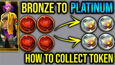 Free Fire How To Collect Tokens Bronze Convert Platinum Tokens