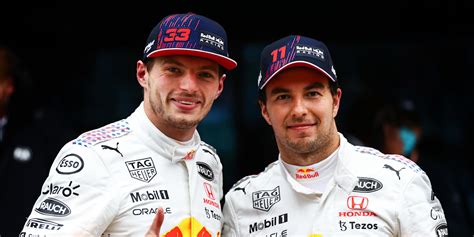 Gp Turcji F Max Verstappen I Sergio Perez Podium