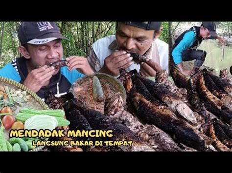 BAKAR IKAN LELE BIKIN LAPER HASIL MANCING DI SUNGAI MAKAN IKAN