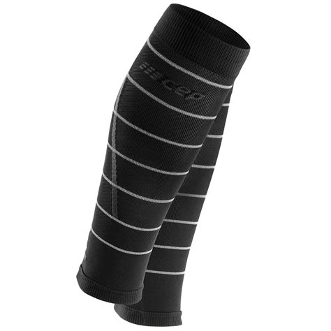 CEP Reflective Compression Calf Sleeves Women Black BIKE24