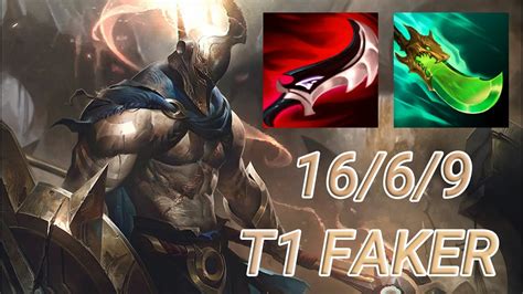 T Faker Pantheon Mid Vs Irelia Kr Challenger Patch Youtube