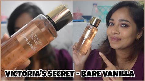 Victoria S Secret BARE VANILLA Body Mist Review YouTube