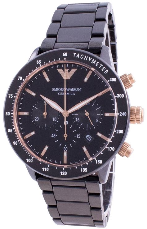 Emporio Armani Ceramica Mario Chronograph Quartz AR70002 Men S Watch