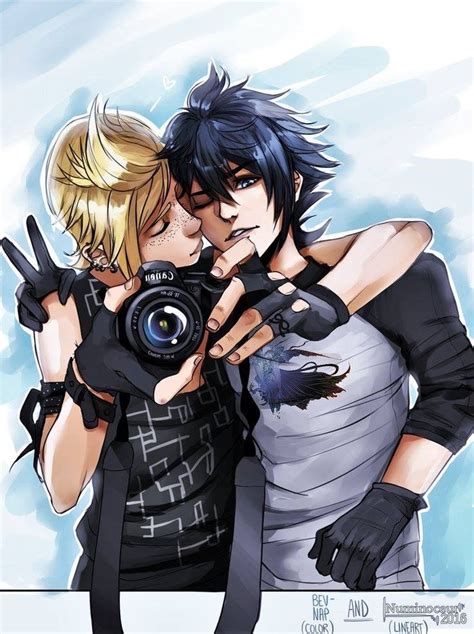 Prompto X Noctis Final Fantasy Xv Final Fantasy Xv Arte Asiático