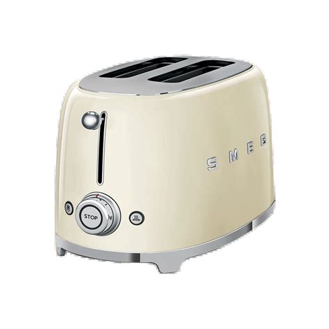 Smeg Cream Retro Slice Toaster Front