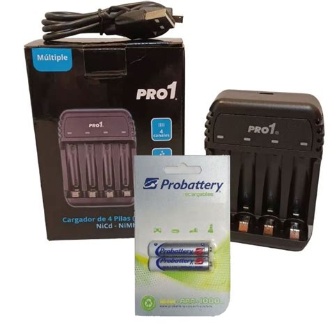 Probattery Combo Cargador Pila Aaa 1000 Mah X 2u