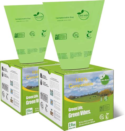 Bio Bosi Compostable Trash Bags Gallon Compost Bags Liter