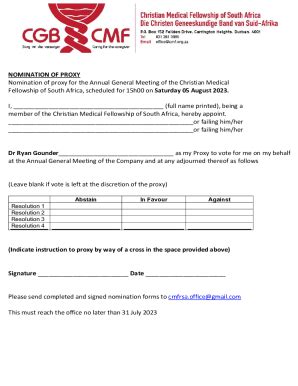 Fillable Online GEMS AGM 2023 Proxy Form Fax Email Print PdfFiller