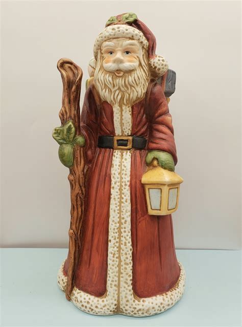 Vintage Porcelain Antique Santa Music Box Father Christmas - Etsy