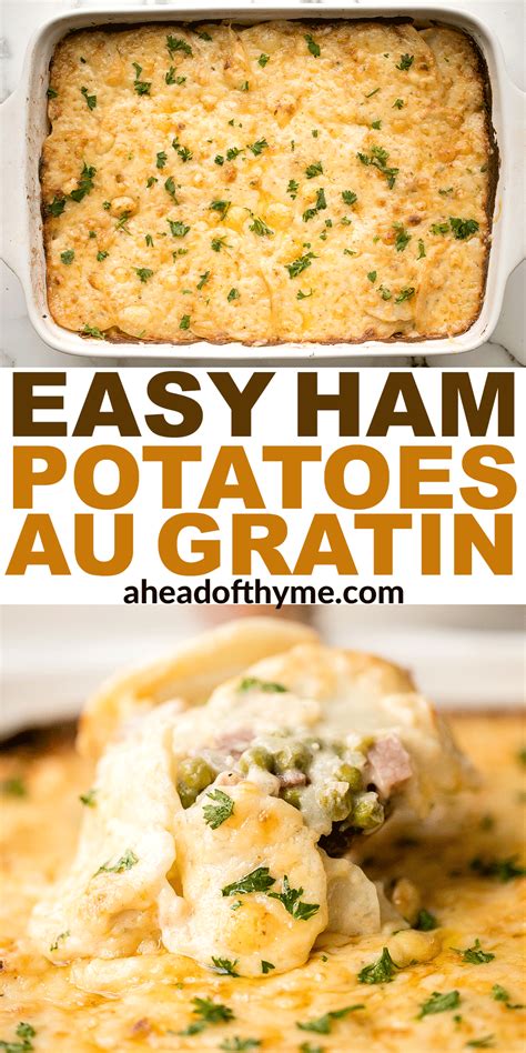 Ham And Potatoes Au Gratin Recipe Recipes Fall Dinner Recipes Potatoes Au Gratin