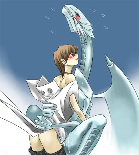 Rule 34 Blue Eyes White Dragon Blush Dragon Maleambiguous Seto Kaiba Tagme Yu Gi Oh 372550