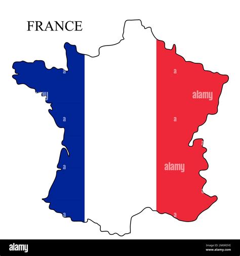 France Map Vector Illustration Global Economy Famous Country Western