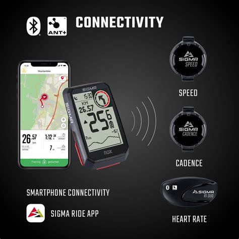 Sigma Sport Rox Gps Hr Bike Computer Bundle Black Velonova