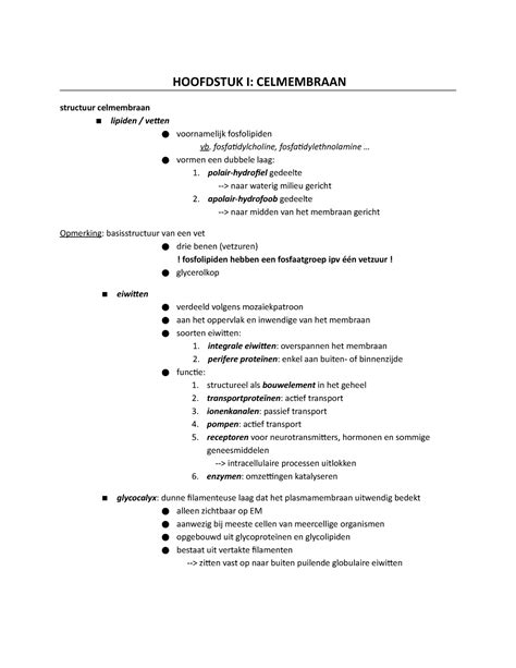 Samenvatting Cursus Cyto En Histo Ste Bach Kinesitherapie En