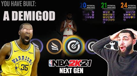 I Built A Demigod Badge Kevin Durant Build In Nba K Next Gen