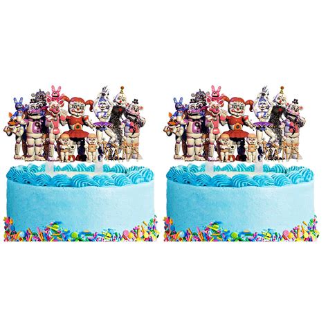 Buy 2 Pieces Five Nights At Fre Ddys Cake Topper Decorations For Fnaf