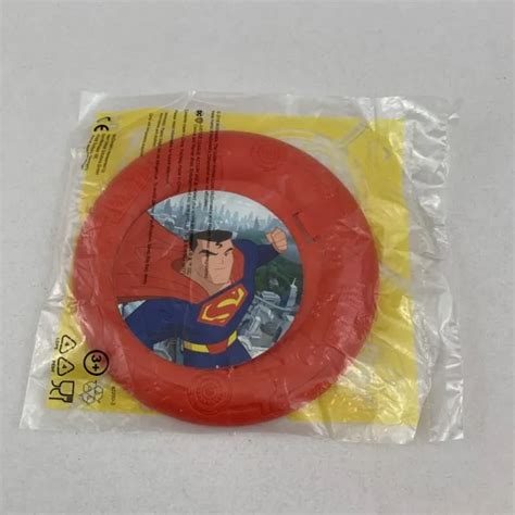 MCDONALDS HAPPY MEAL Justice League Action Superman Small Frisbee Toy