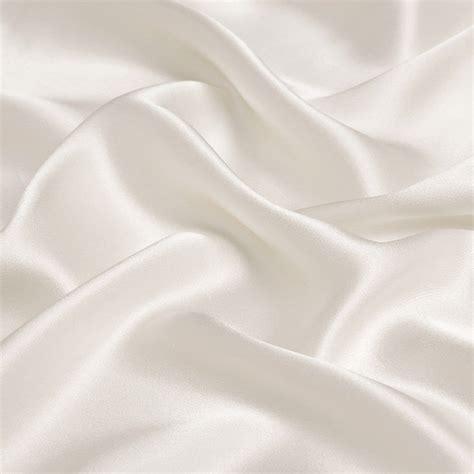 Ivory Silk Fabric 19mm Silk Satin Fabric 19mm Silk Charmeuse Silk ...