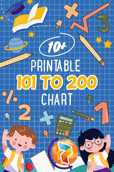 Number Chart 1 200 10 Free Pdf Printables🌵 Transfira A Empolgação Para A Brincadeira Com Beto