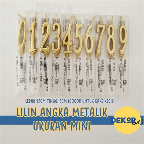 Jual Lilin Angka Ulang Tahun Size Mini Birthday Candle Number Lilin