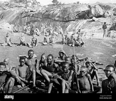 Shona people, Zimbabwe, Victorian period Stock Photo - Alamy