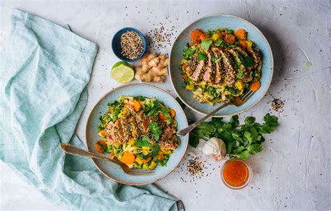 Bunter Reisnudelsalat Mit Sesam Limetten Thunfisch Followfood