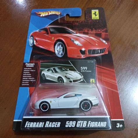 Jual Hot Wheels Ferrari Racer GTB Fiorano Putih Japan Sticker