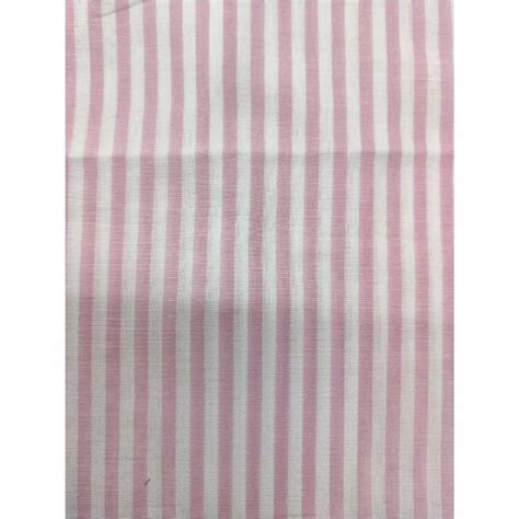 Pink Cotton Yarn Dyed Fabrics Check Stripes At Rs Meter In Salem