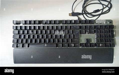 Data Input Device Computer Keyboard Used In Detail Stock Photo Alamy