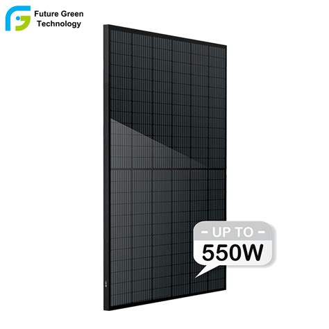 China All Full Black Solar Panel 540W 545W 550W 555W Half Cell Solar