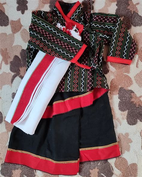 Newari dress for kids (Choli, Shawl and Skirt) - Bhaktapur Shop