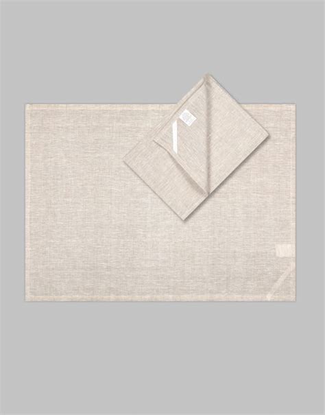 Screen Printable Blank Linen Tea Towels Sandy Taupe Dozen