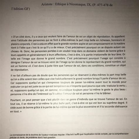 Bonjour Jai Une Explication De Texte à Faire En Philosophie Sur Cet