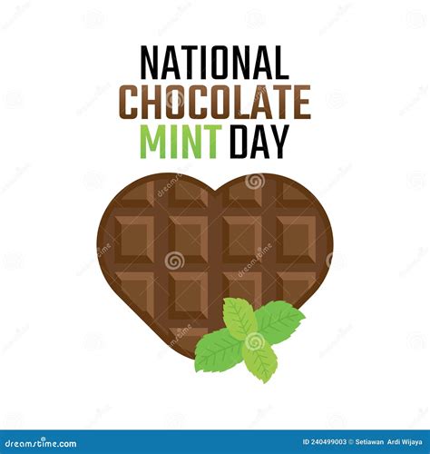 Vector Graphic of National Chocolate Mint Day Stock Vector ...