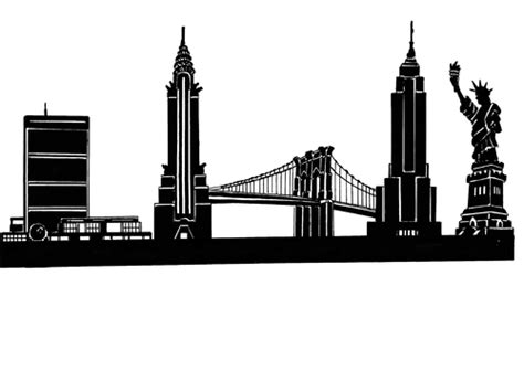 New York City Skyline Cartoon