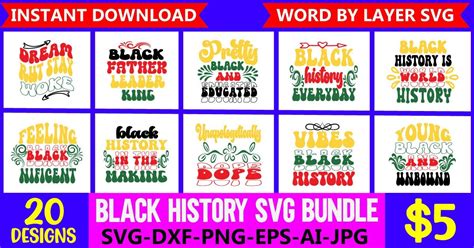 Black History SVG Bundle Bundle · Creative Fabrica