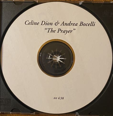 Celine Dion Andrea Bocelli The Prayer 1999 Us Promo Cd Golden Globes