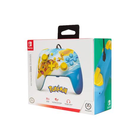 Manette Switch Filaire Pokémon Pikachu Charge Couleur Jaune Marque