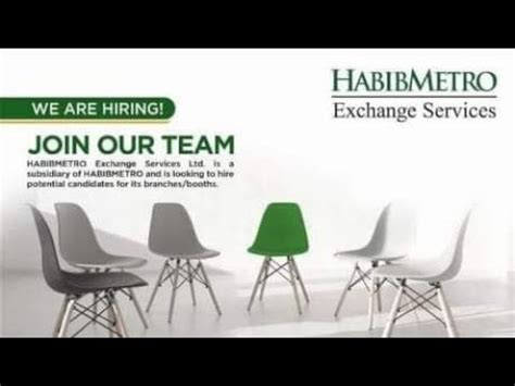 Supervisor Vacancy In HABIB METRO Exchange Services Vijay Deena Nath