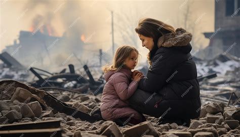 Premium Ai Image Close Up Of A Fiveyearold Ukrainian Daughter And 30