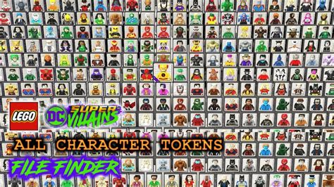 LEGO DC Super Villains All Character Tokens File Finder YouTube