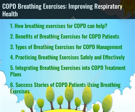 COPD Breathing Exercises Improving Respiratory Health JoyAnswer Org