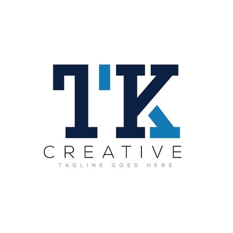 Premium Vector Letter Tk Logo Design Template Vector Illustration