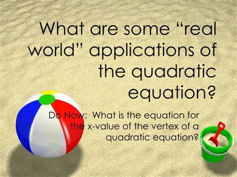 Real Life Examples Of Quadratic Equations - Tessshebaylo