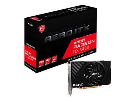 MSI Radeon RX 6400 AERO ITX 4G (AMD, Grafikkarte) | SATURN