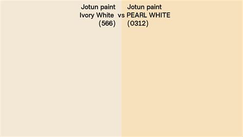 Jotun Paint Ivory White Vs PEARL WHITE Side By Side Comparison