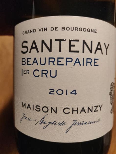 2014 Maison Chanzy Santenay 1er Cru Beaurepaire Blanc France Burgundy